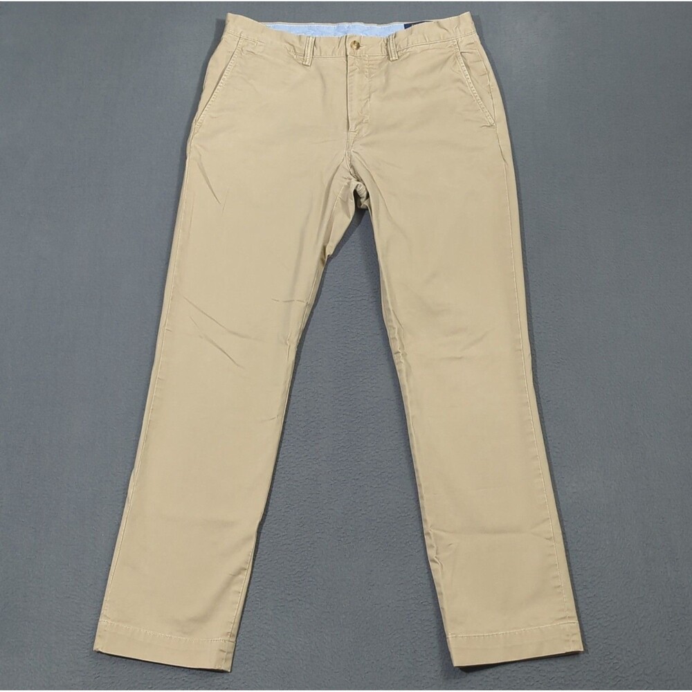 Polo Ralph Lauren Pants Men's 32x32 Fits 33x31 Beige Classic Fit Cotton Chino